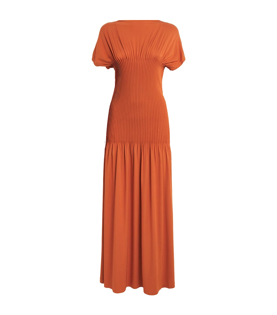Pleated Maxi Dress