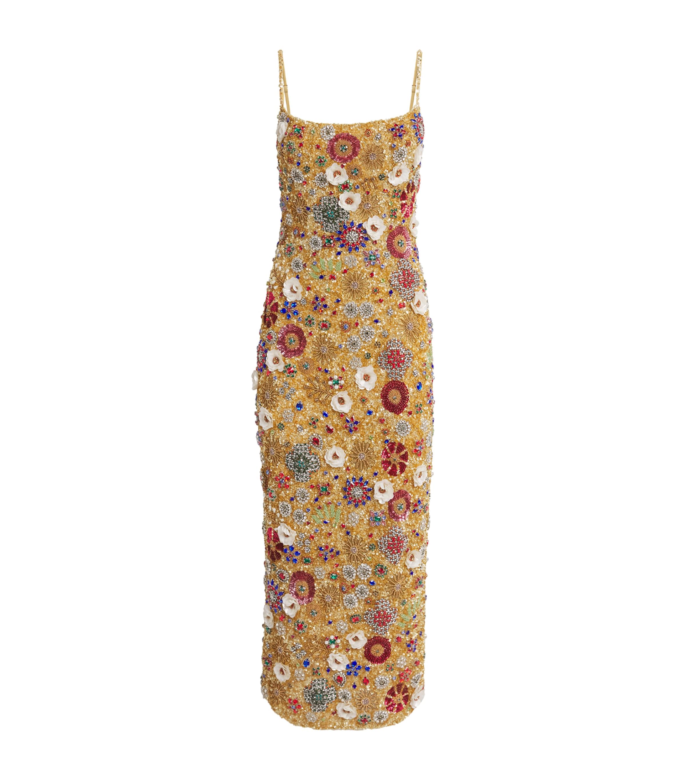 Rachel Gilbert Womens Embellished Francesca Midi Dress
