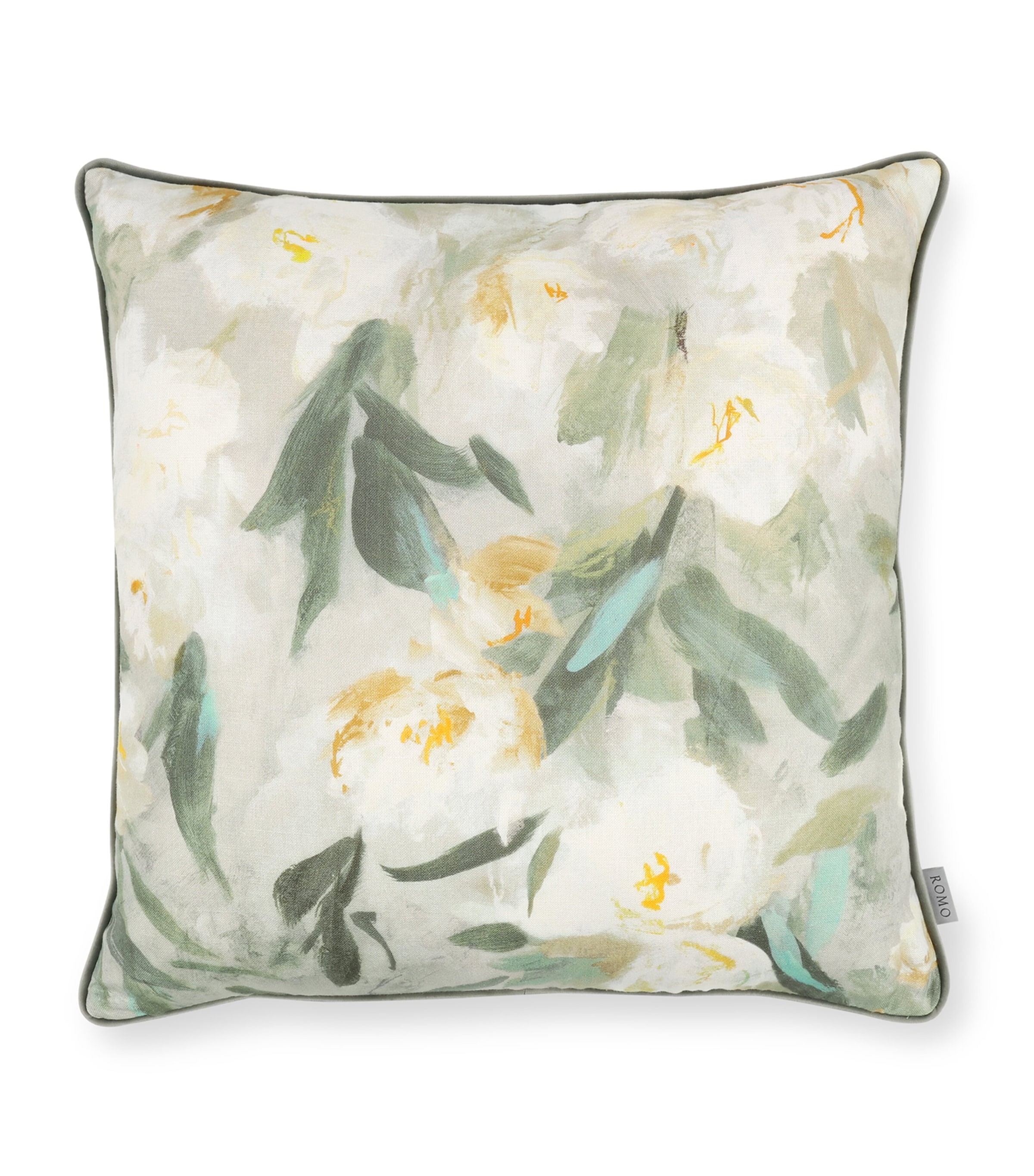 Romo Ottavia Green Cushion (55cm x 55cm) Green