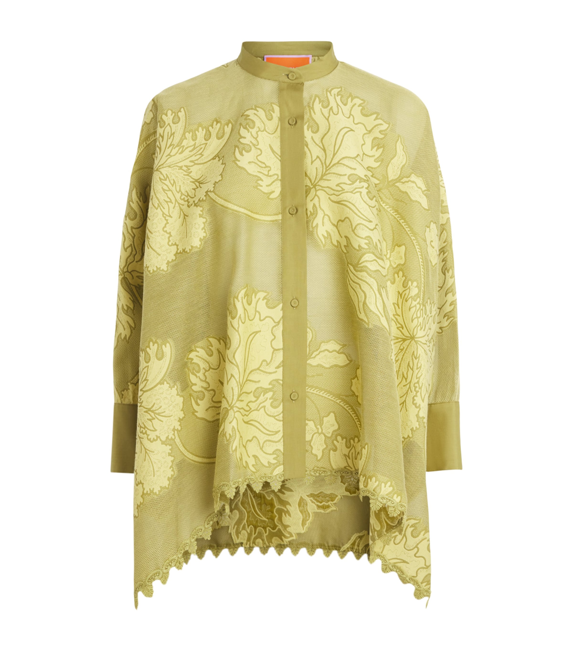 La Doublej Womens Cotton Jacquard Blouse Jcqrd Fl Cpé