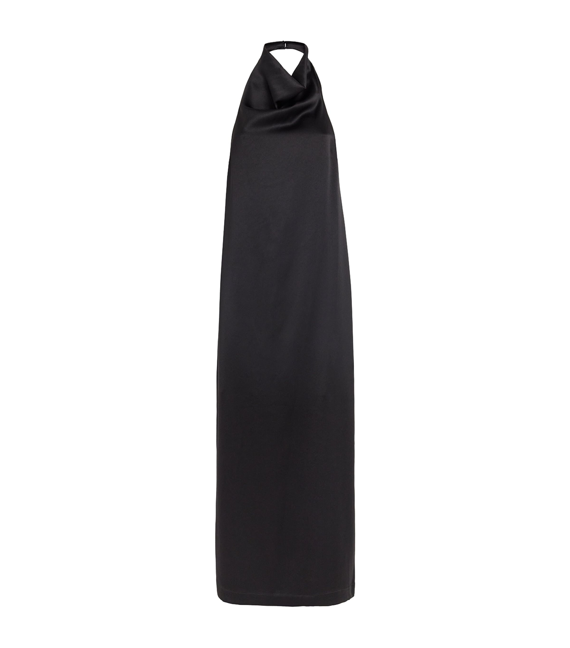 Satin Halterneck Cartia Maxi Dress