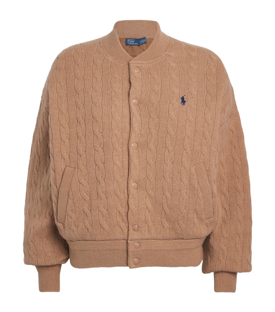 Wool-Cashmere Bomber Jacket
