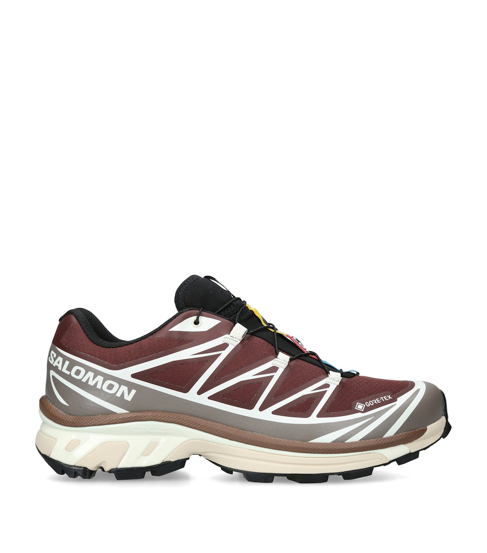 Salomon Mens XT-6 Gore-Tex Sneakers Wine Comb