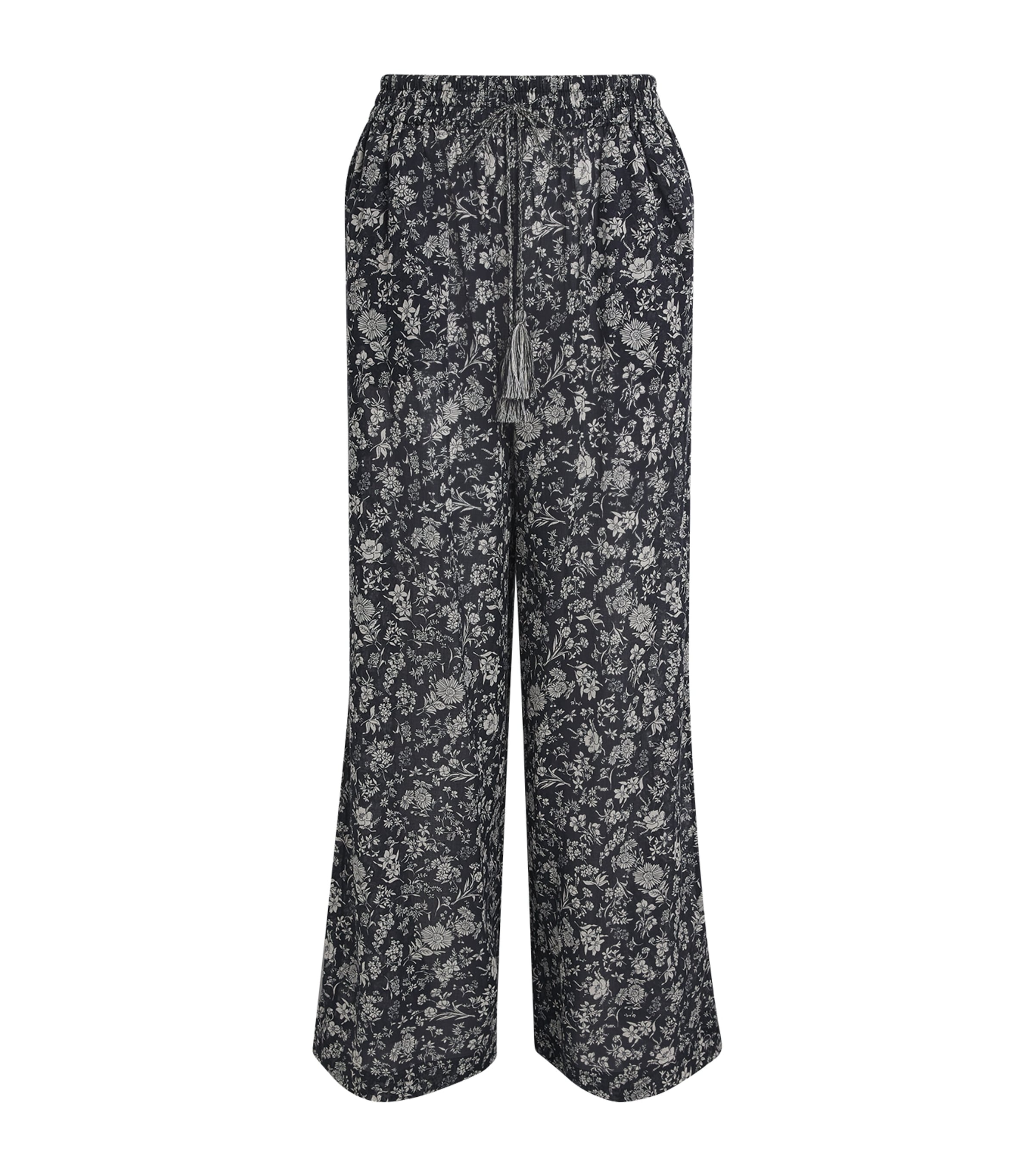 Floral Azra Wide-Leg Trousers