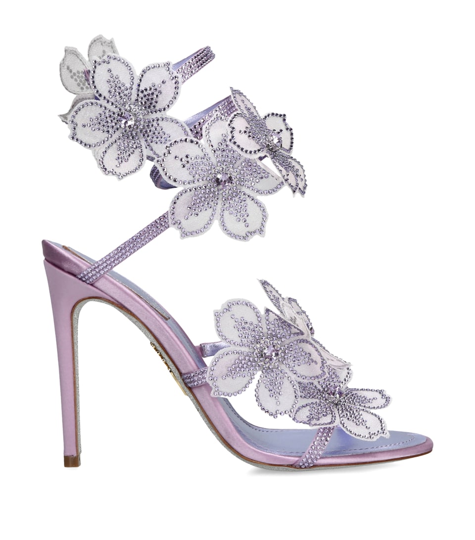Satin Floral Cleo Sandals 105
