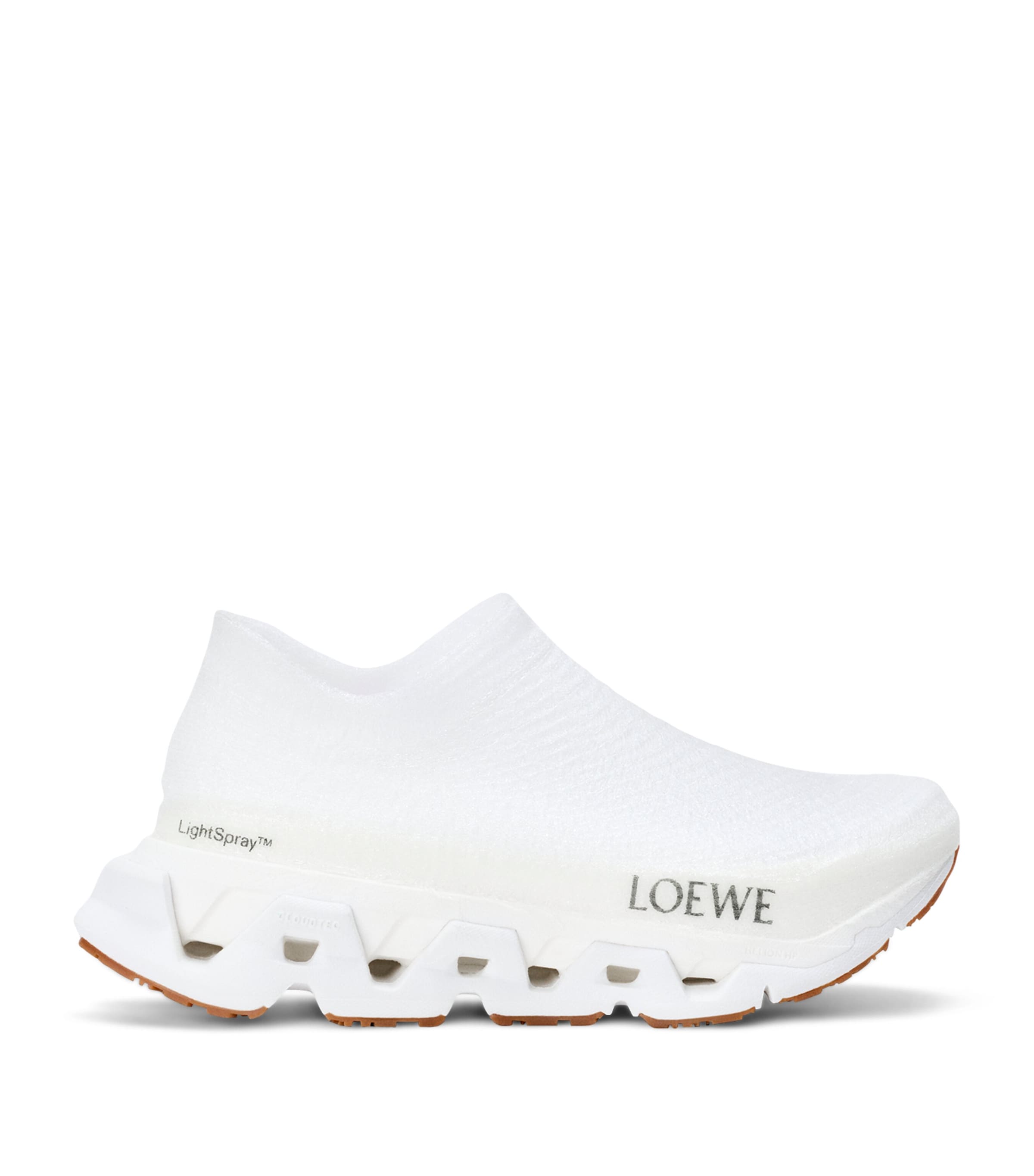 LOEWE Womens x On Lightspray Cloudmonster Sneakers White/silver