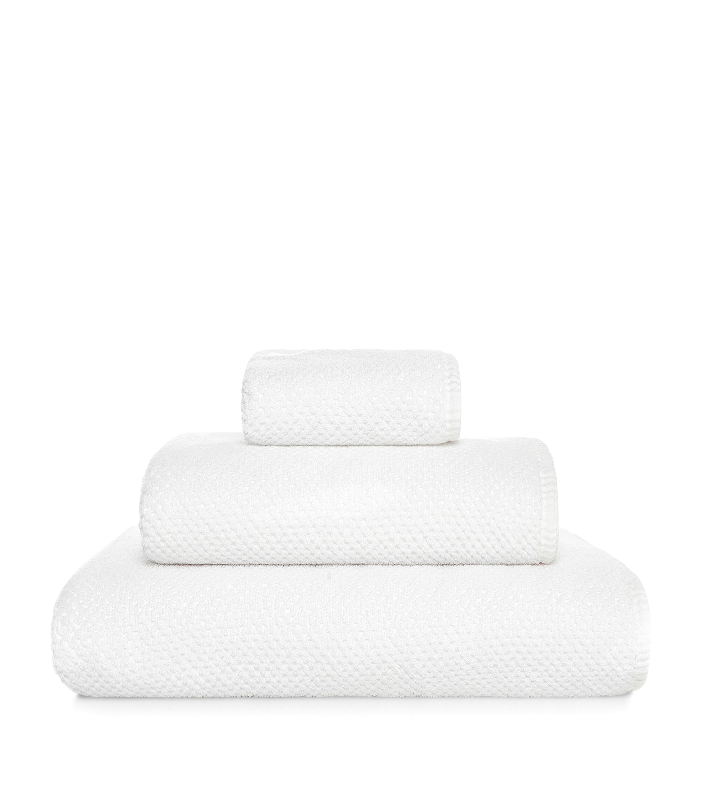 GRACCIOZA Bee Waffle Extra Large Hand Towel (50cm x 100cm) White