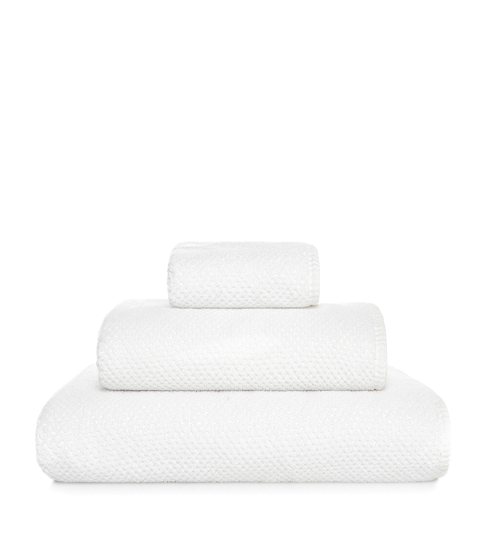 GRACCIOZA Bee Waffle Extra Large Hand Towel (50cm x 100cm) White