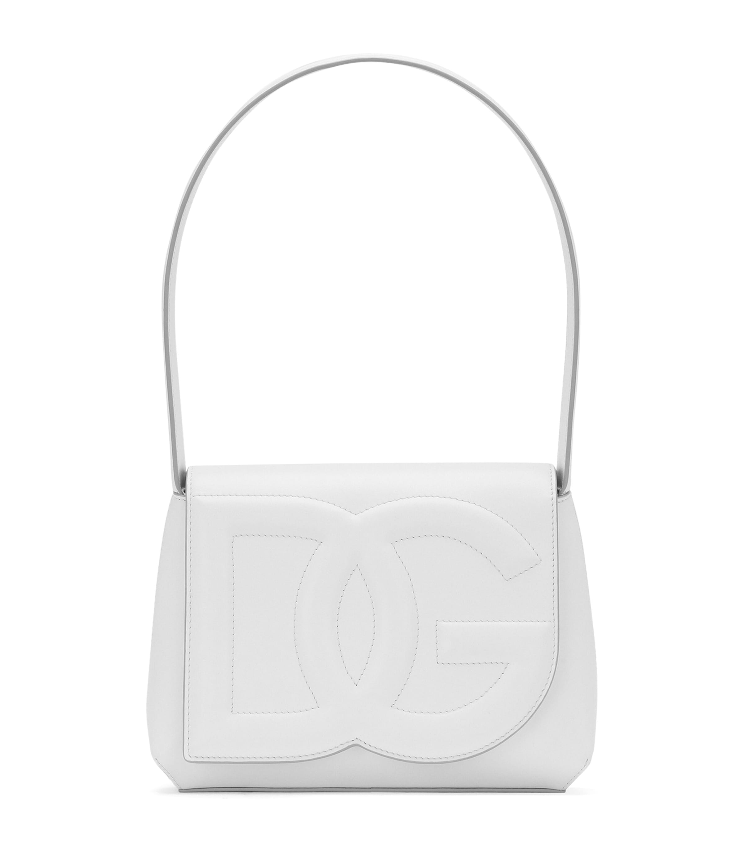 Leather DG Logo Shoulder Bag