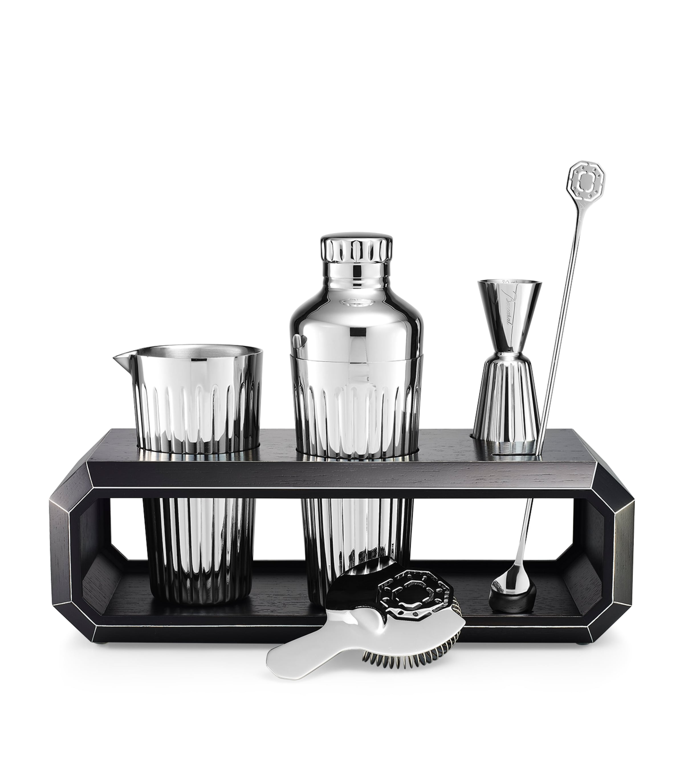 Oak Octogone Bar Accessory Case