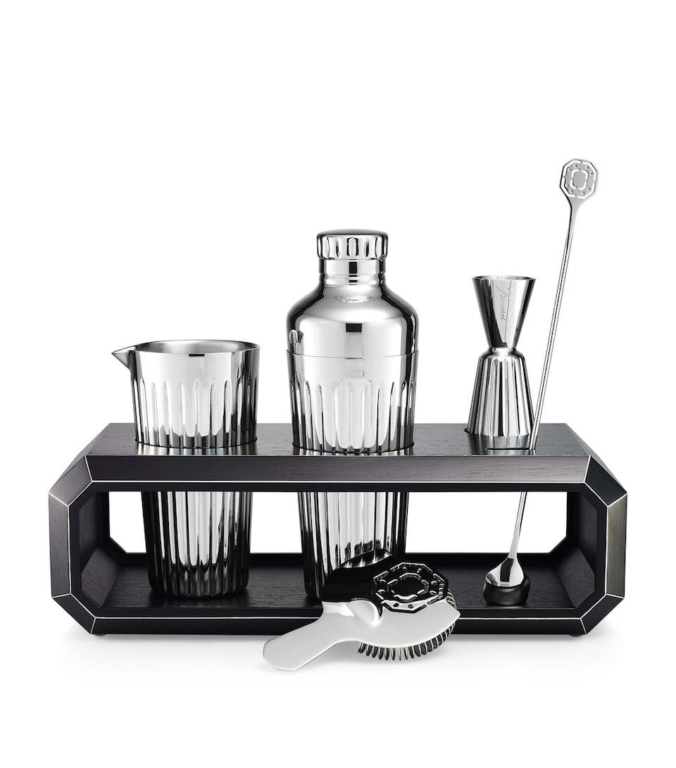 Oak Octogone Bar Accessory Case