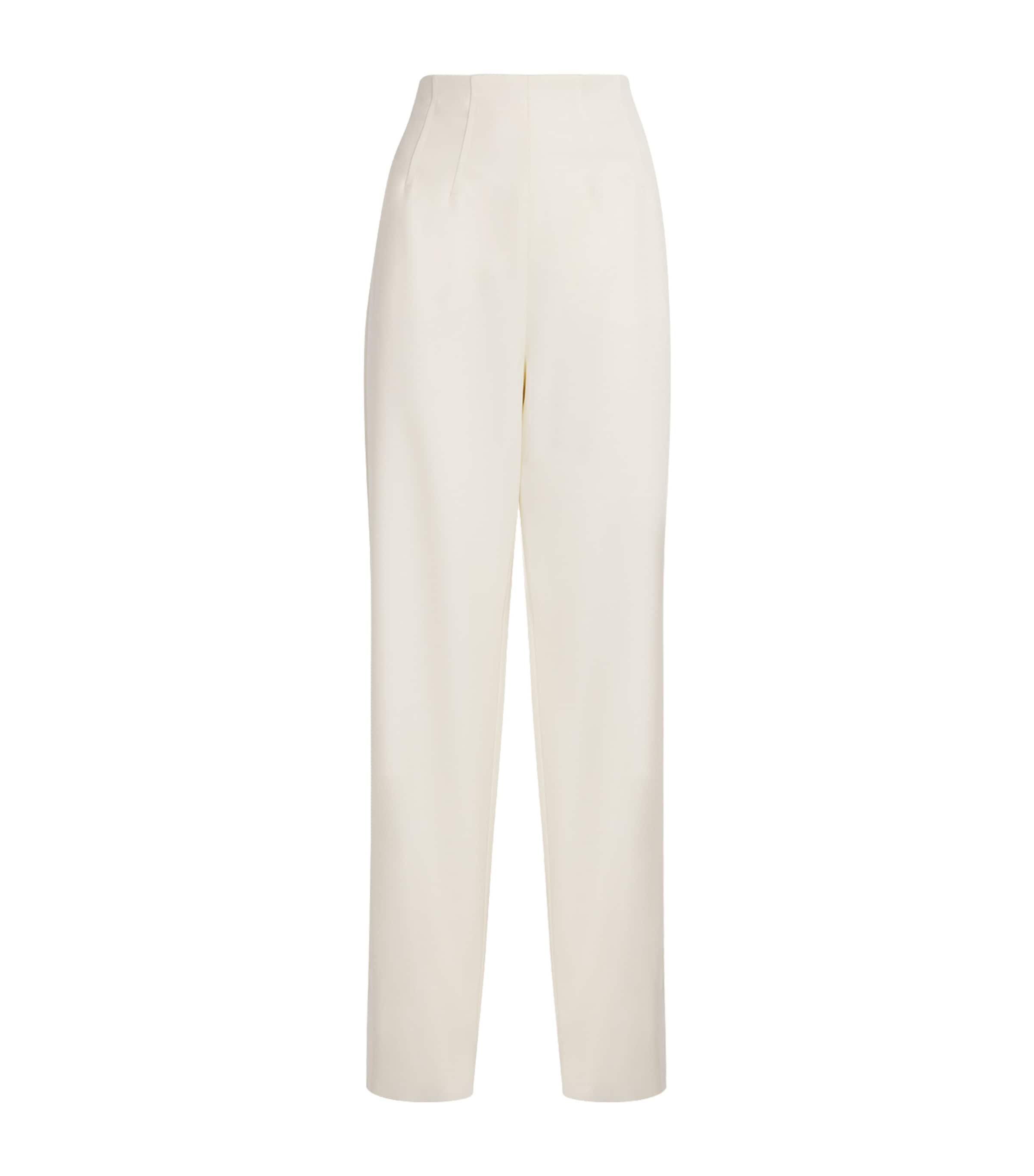 Virgin Wool Wide-Leg Trousers