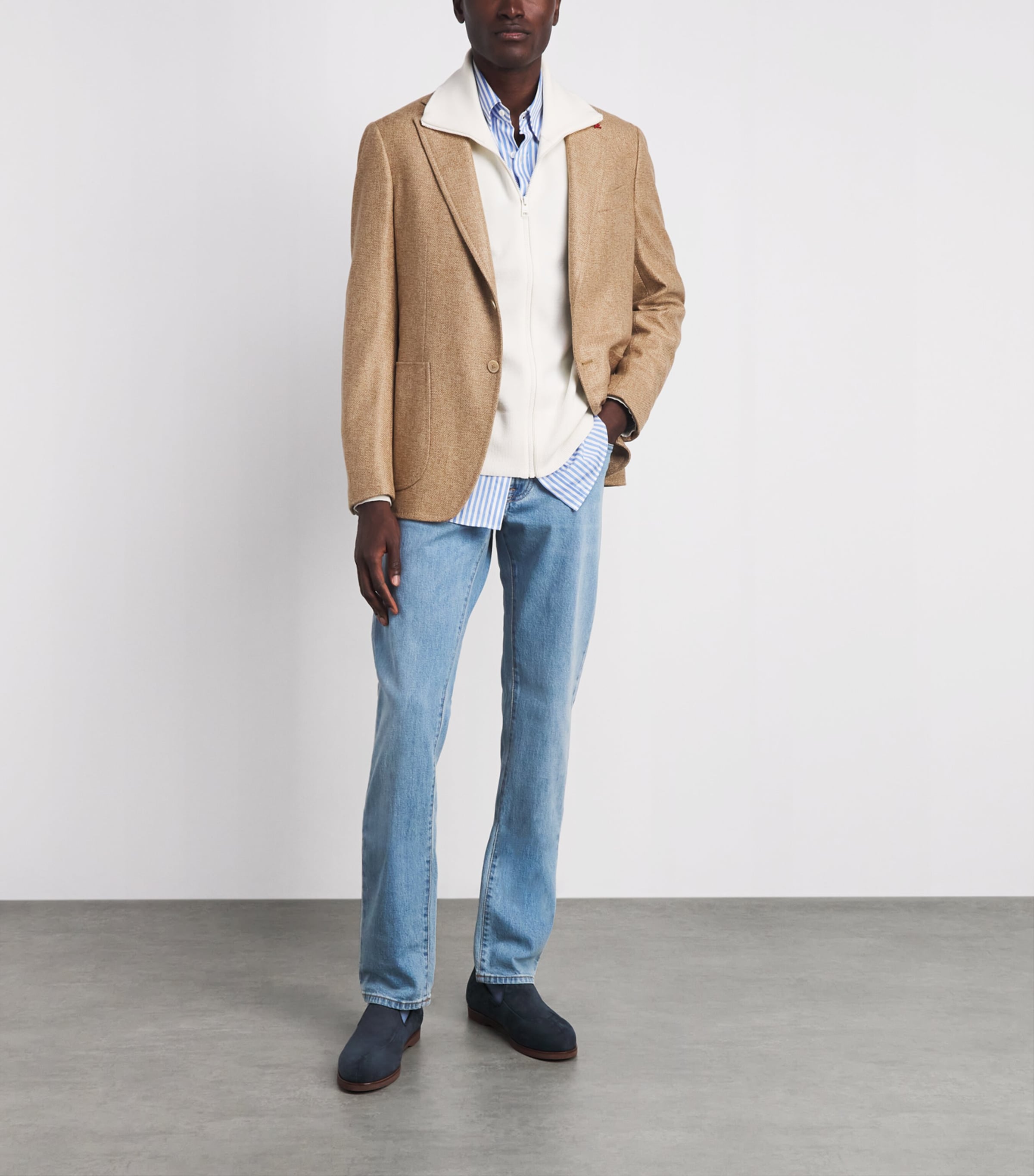 Isaia Mens Cashmere Capri Blazer