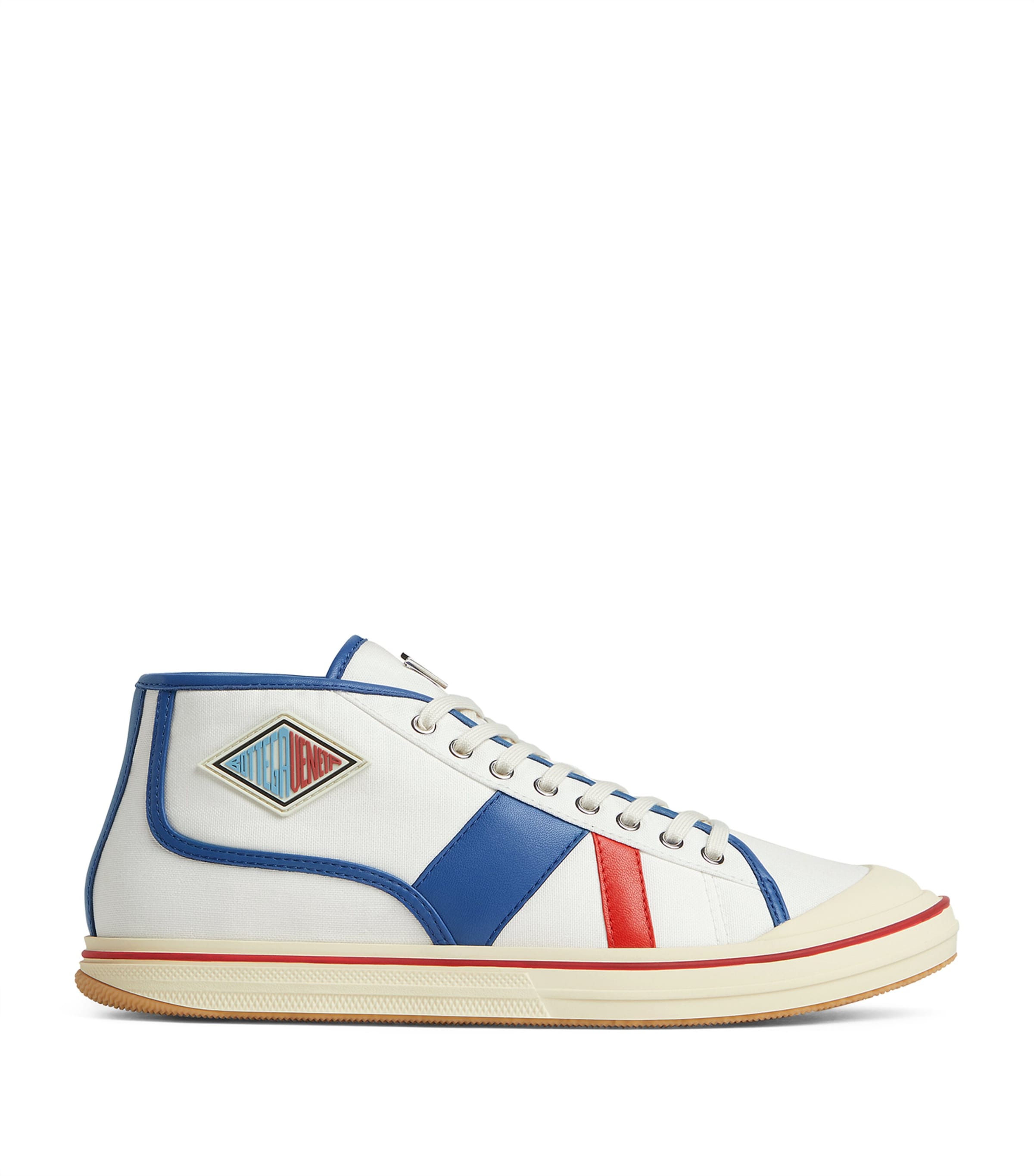 Bottega Veneta Canvas Leather-Trim Eliot Sneakers | Harrods US