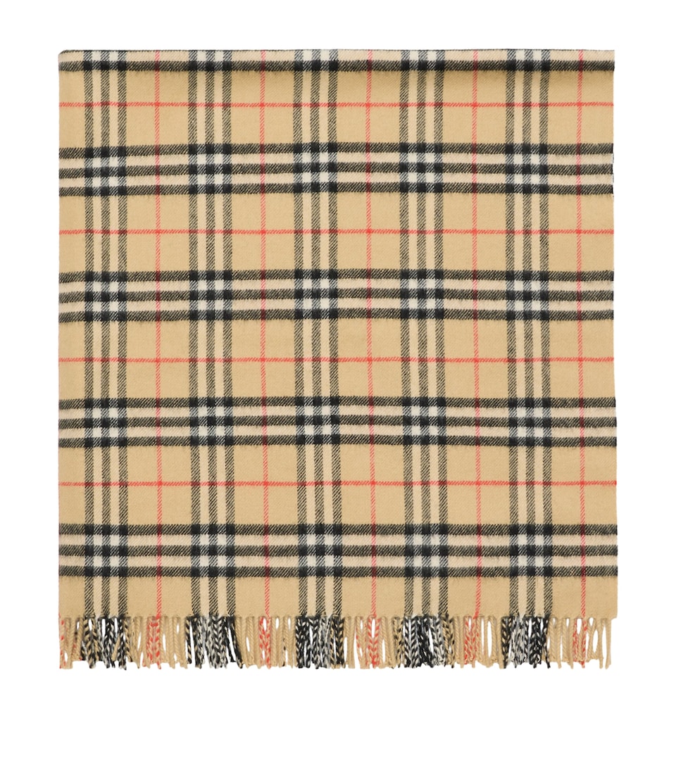 Wool Check Baby Blanket (90cm x 90cm)