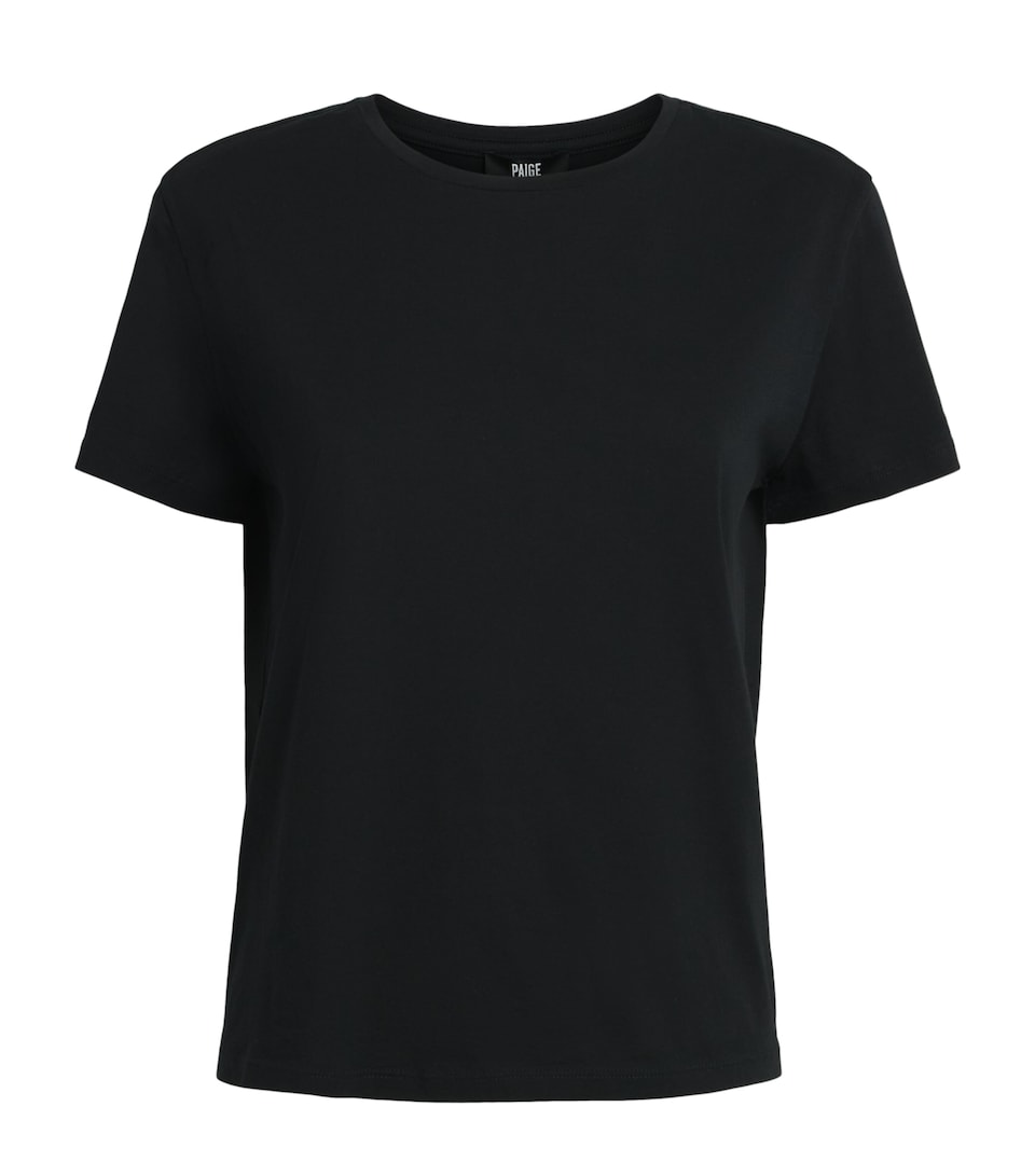 PAIGE Womens Cotton Haven T-Shirt Black