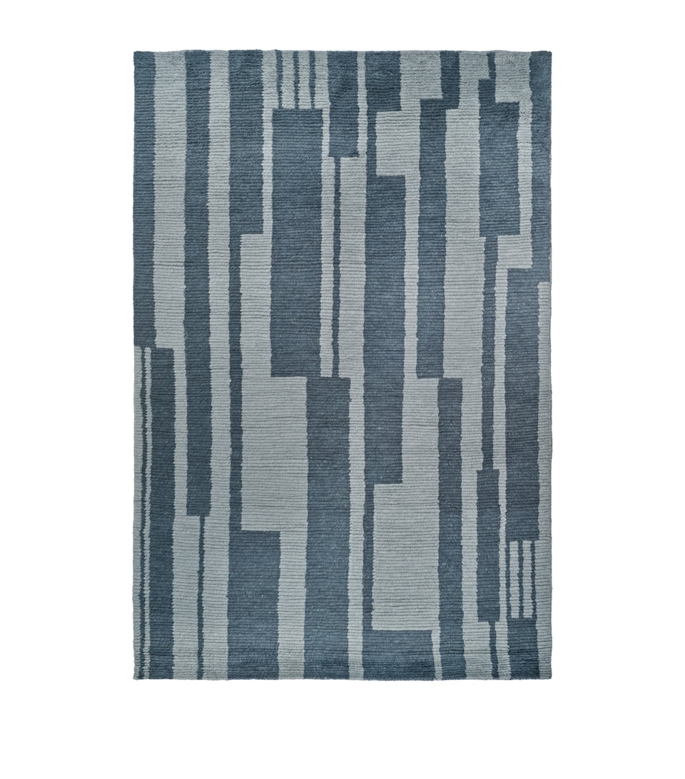 The Rug Company x Paul Smith Raster Aegean Rug (2.74m x 1.83m) Blue