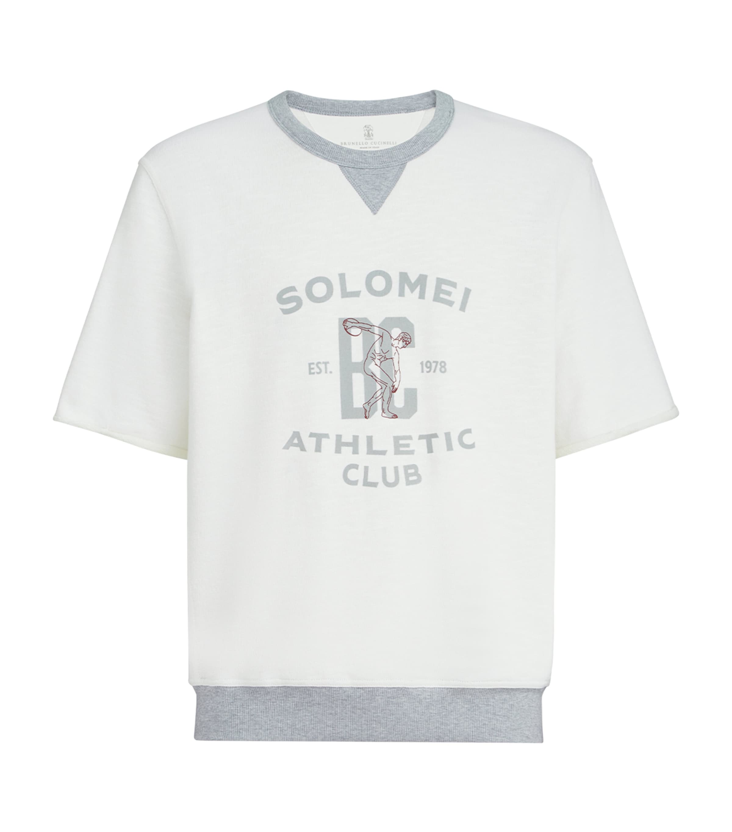 Brunello Cucinelli Mens Cotton-Blend Athletic Club Sweatshirt