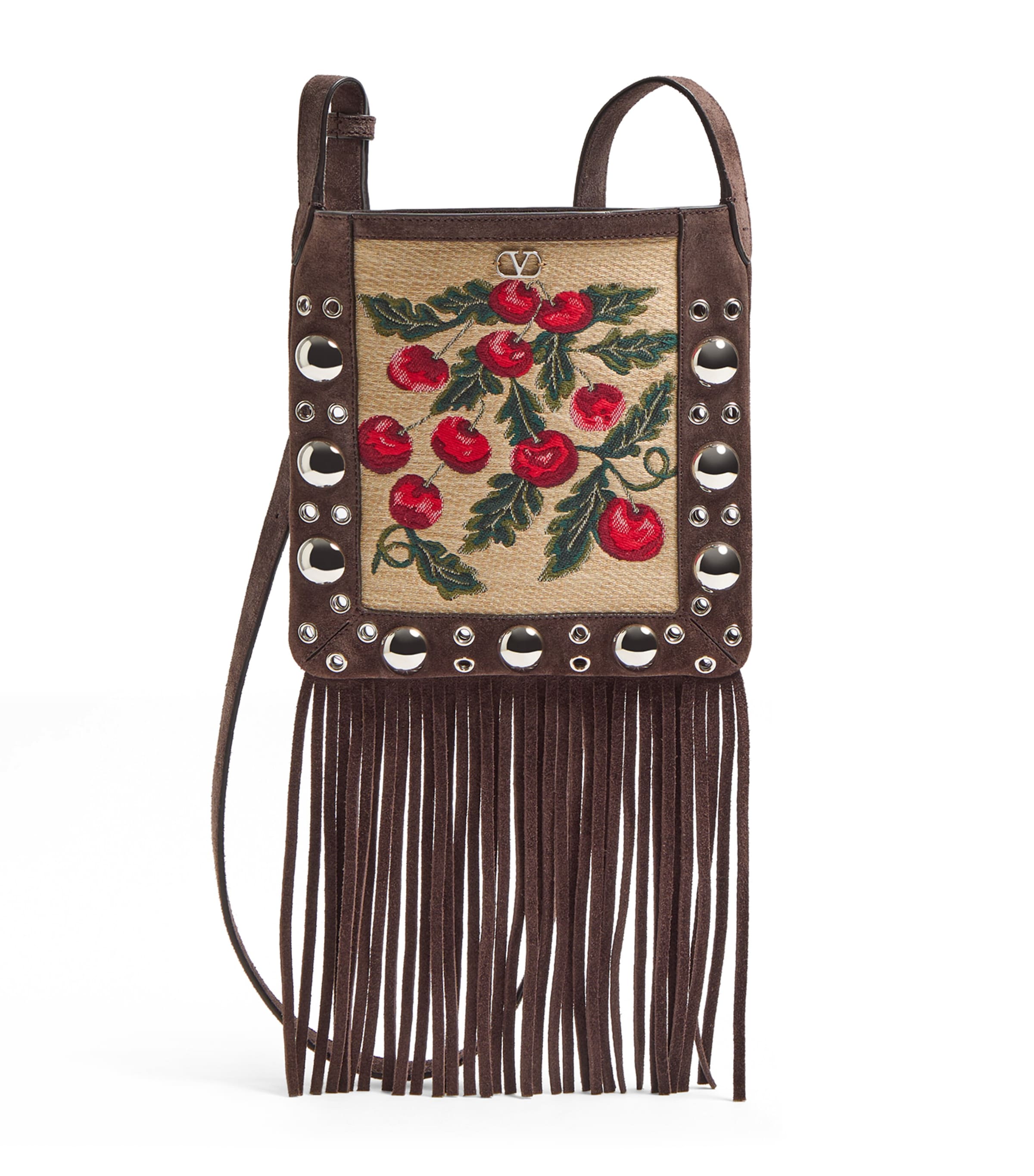 Valentino Garavani Brown Leather Nellcote Cross-Body Bag
