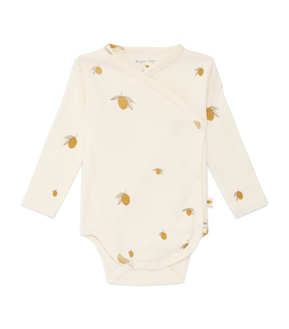 KONGES SLOJD Organic Cotton Lemon Print Bodysuit (0-6 Months)