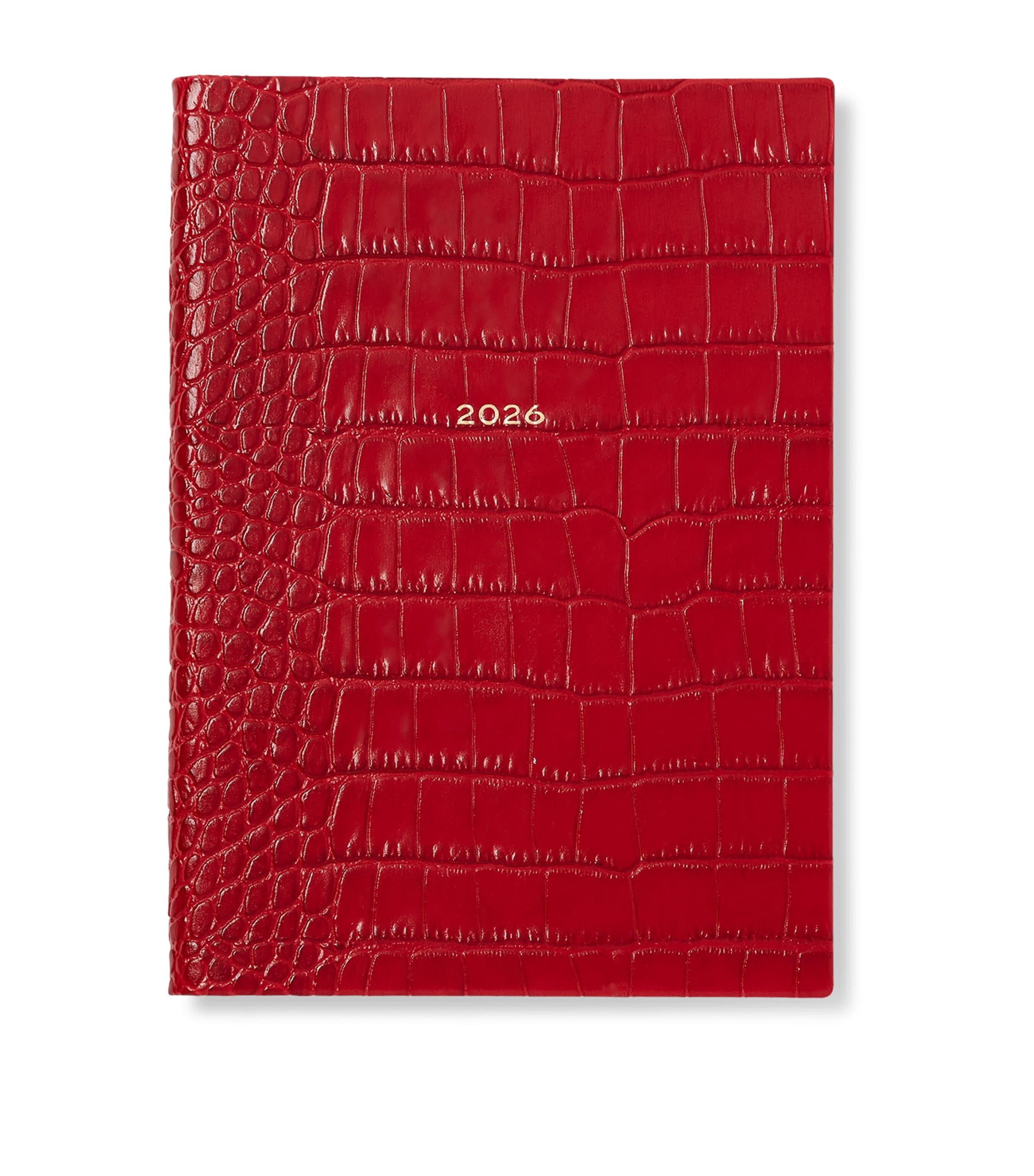Mara Leather Croc-Embossed A5 Soho Diary 2026