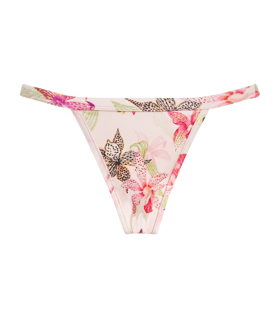 PatBO Womens Orchid Bloom Bikini Bottoms Rose
