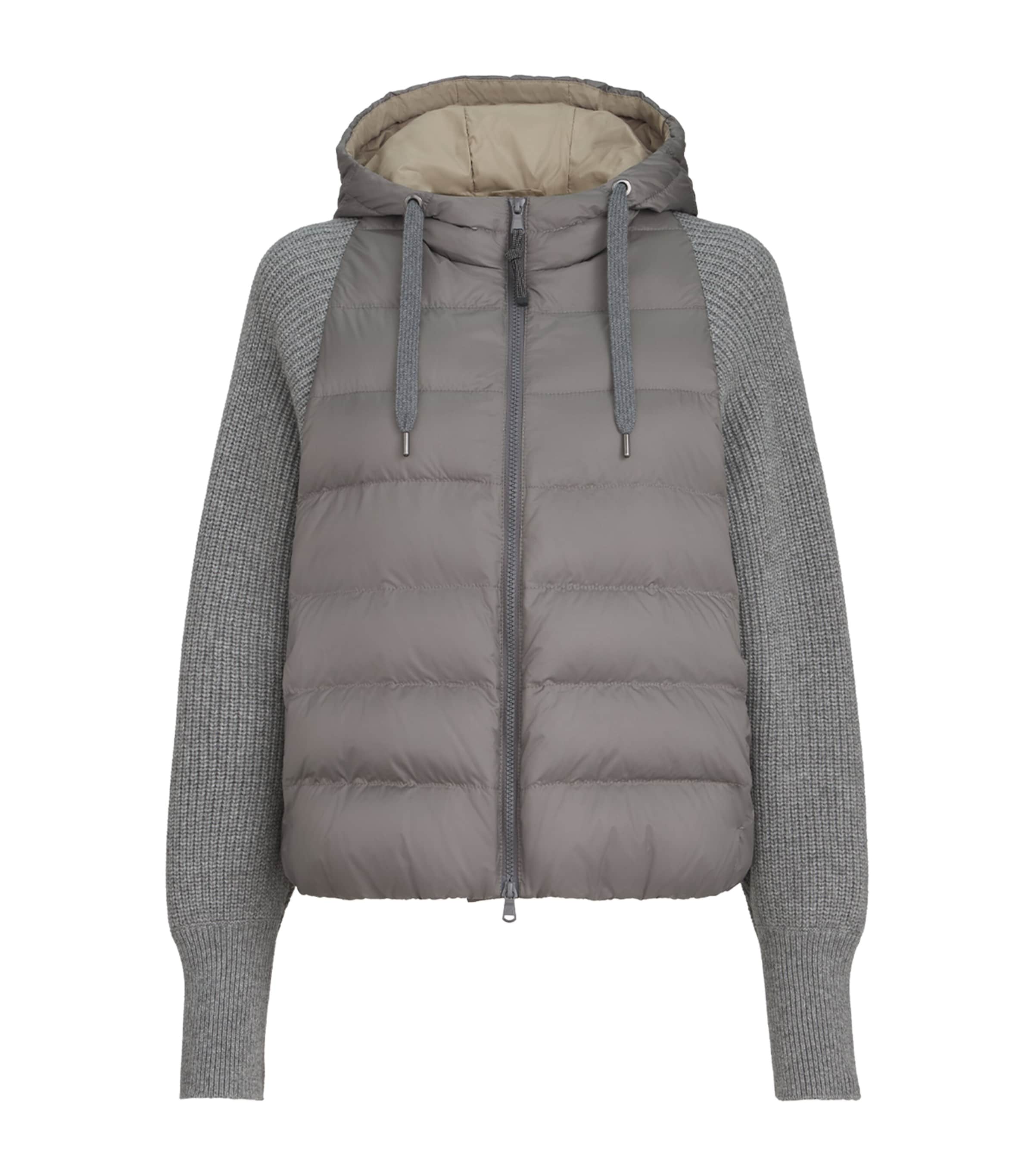 Brunello Cucinelli Womens Down Water-Resistant Padded Jacket