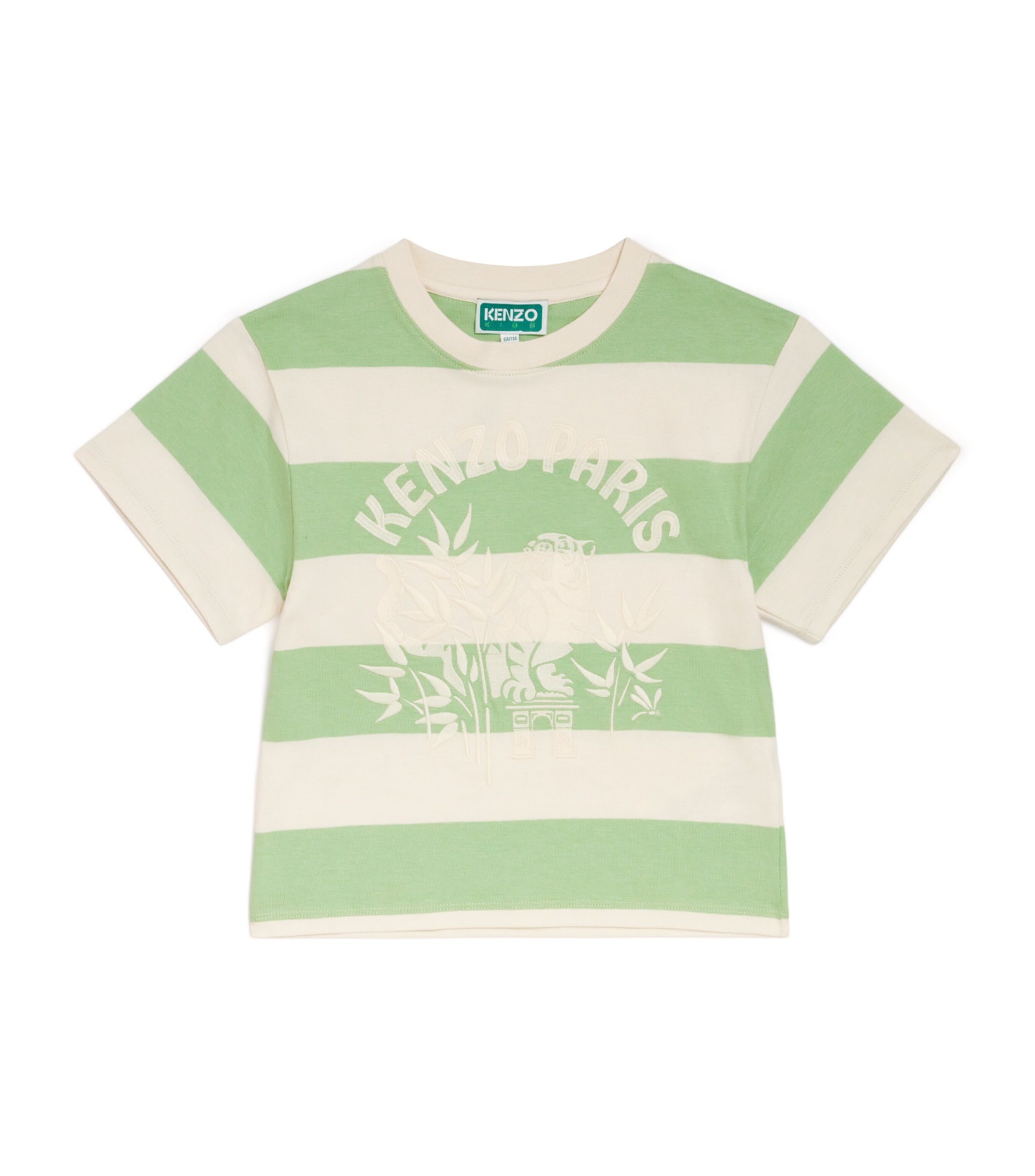Cotton Stripe Logo T-Shirt (2-14 Years)