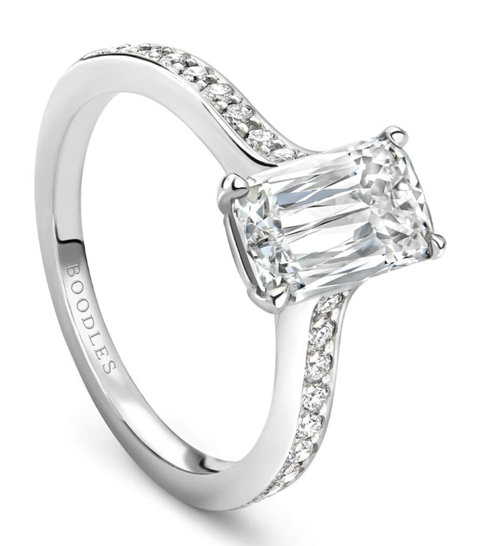 Boodles Platinum and Diamond Harmony Ring Platinum