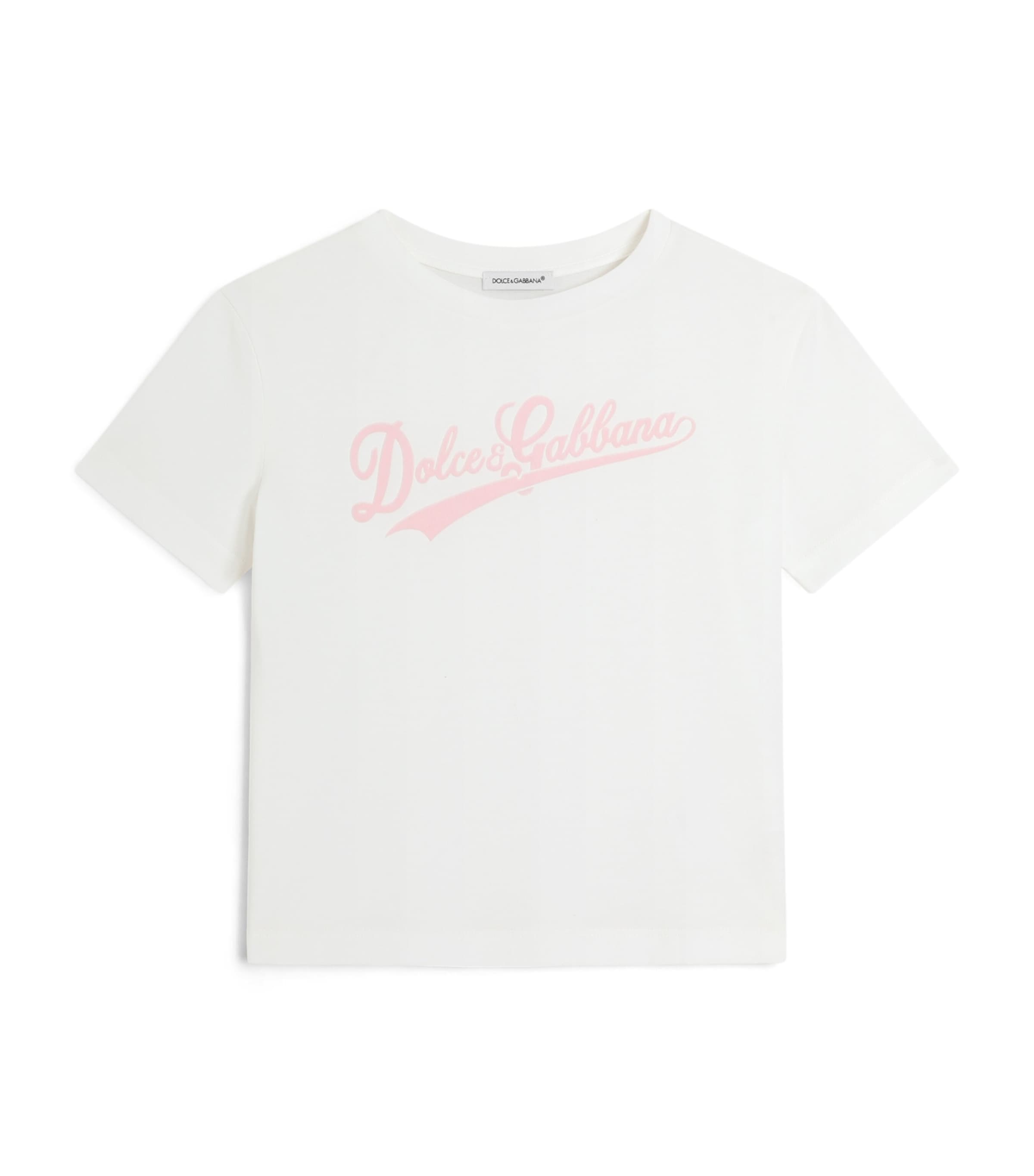 Dolce&Gabbana Kids Cotton Logo T-Shirt (8-12+ Years) Combined Colou