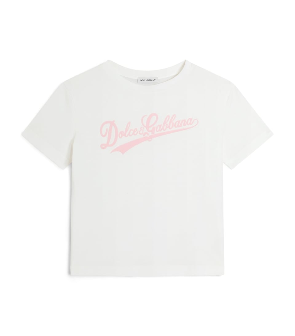 Dolce&Gabbana Kids Cotton Logo T-Shirt (8-12+ Years) Combined Colou