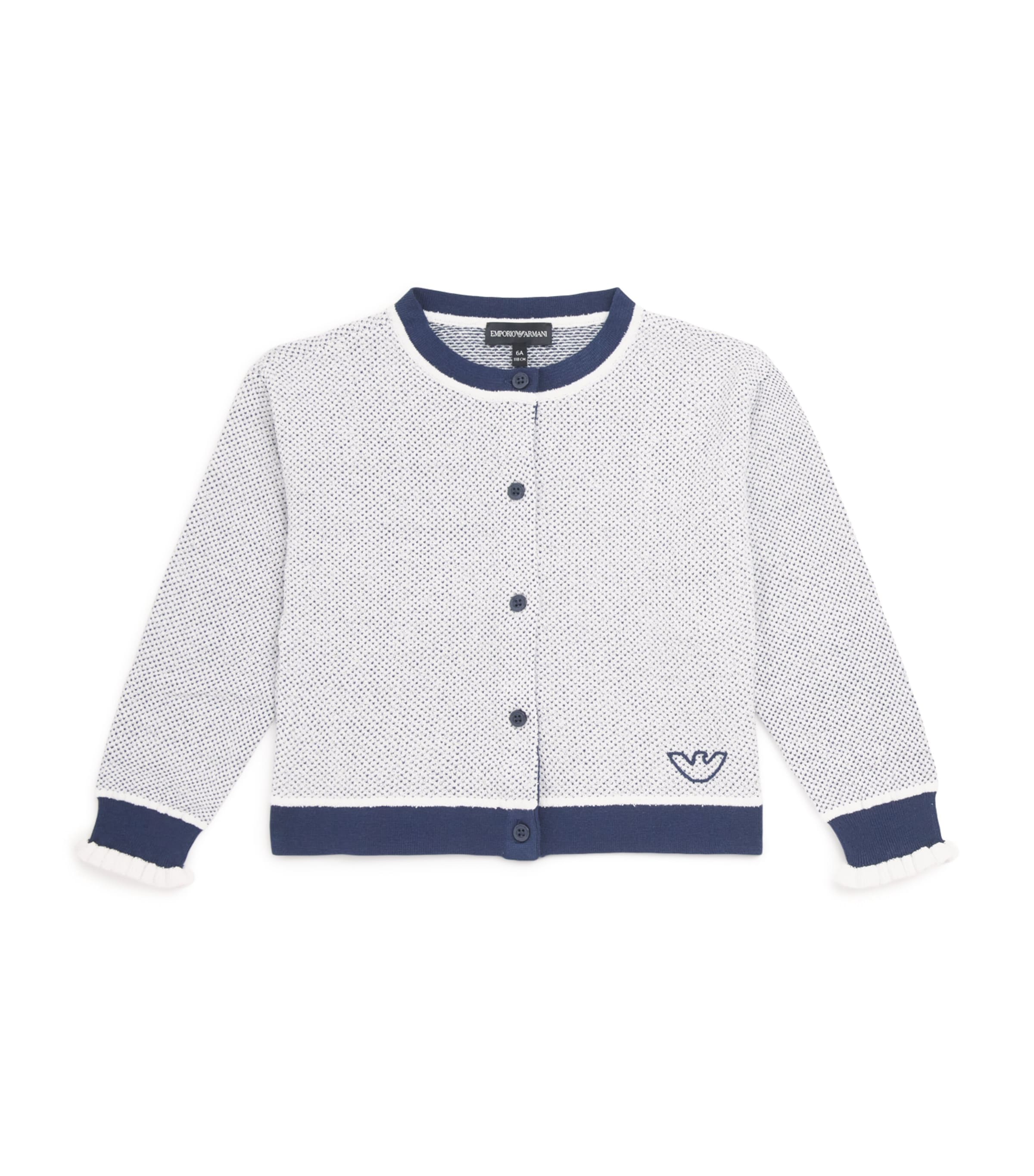 Waffle-Knit Cardigan (4-14 Years)