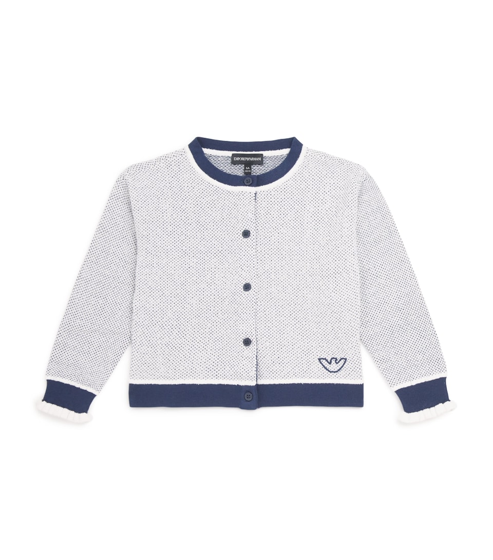 Waffle-Knit Cardigan (4-14 Years)