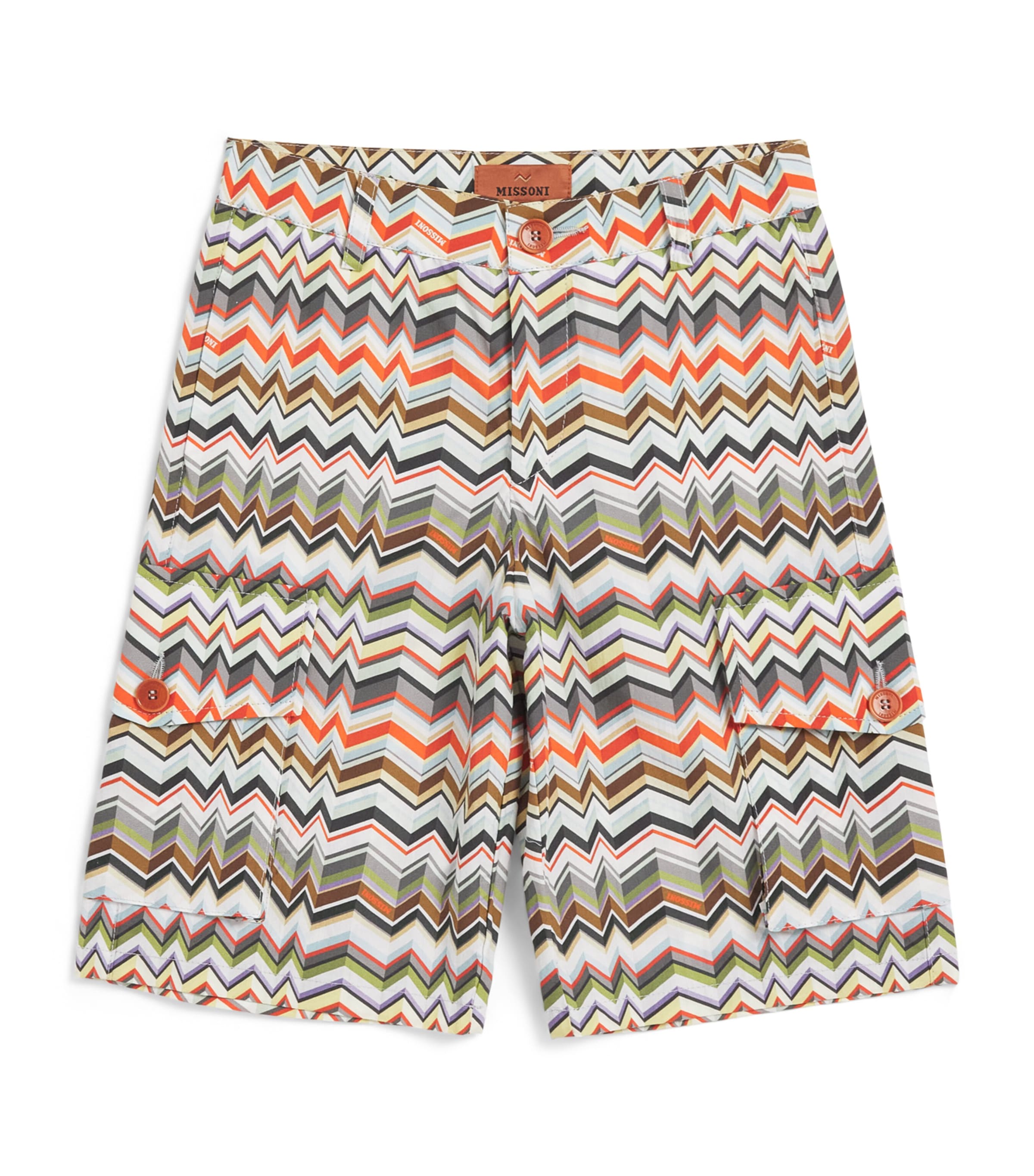 Cotton Zigzag Chino Shorts (4-14 Years)