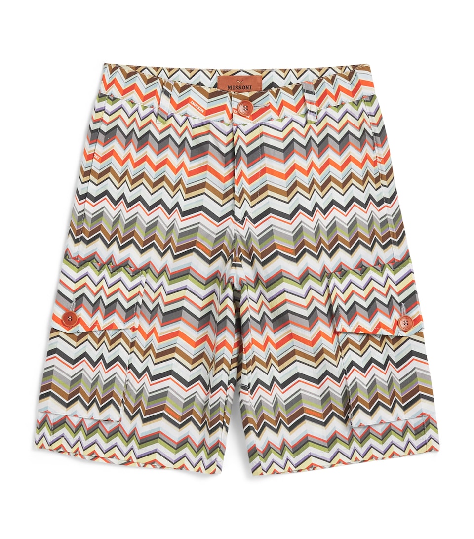 Cotton Zigzag Chino Shorts (4-14 Years)
