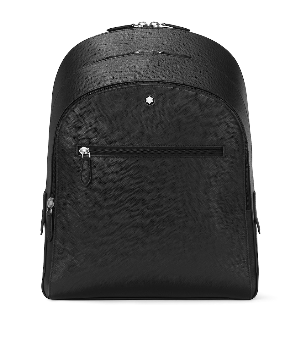 Montblanc Medium Leather Sartorial Backpack Black