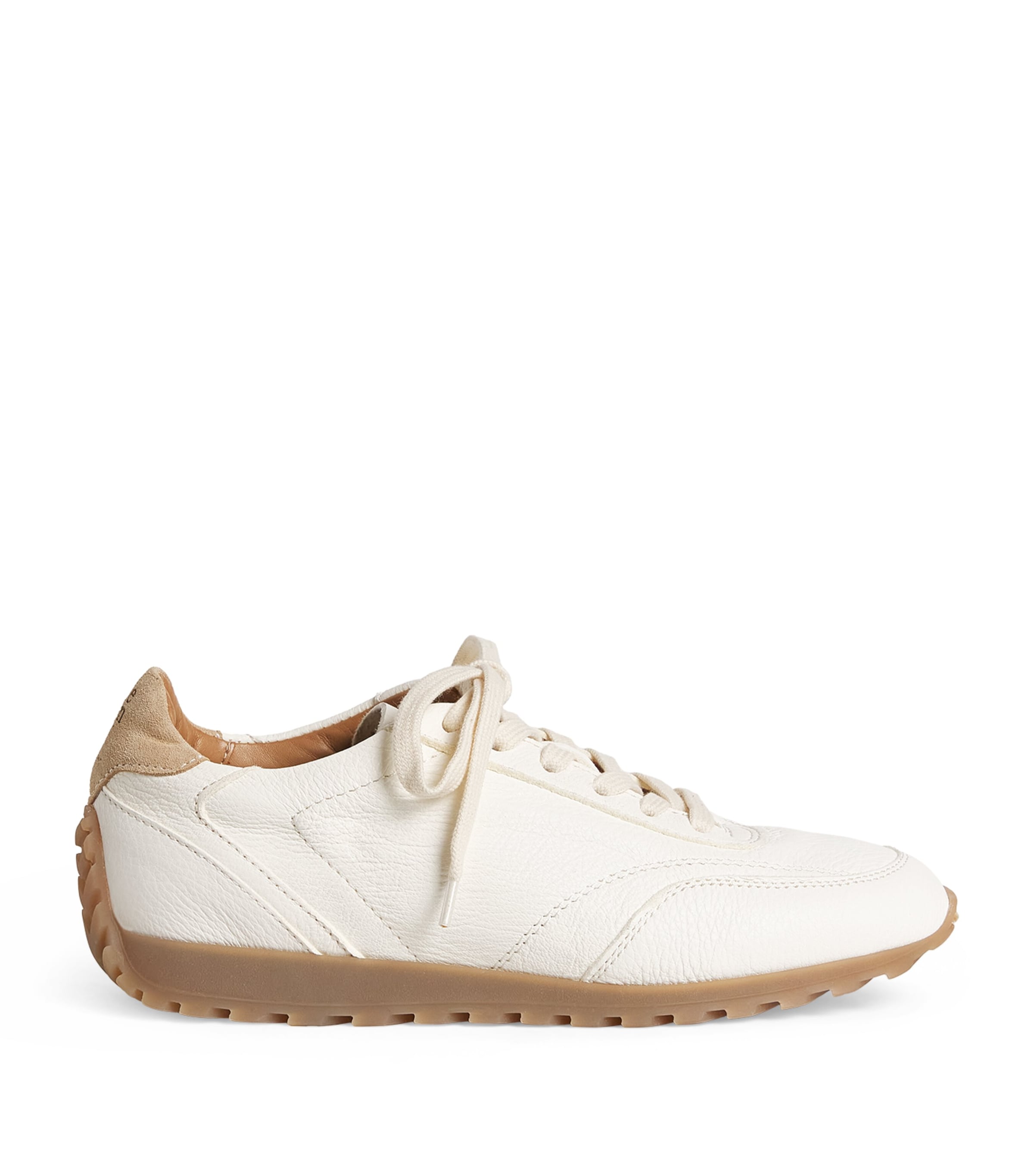 Eleventy Leather Sneakers Sabbia
