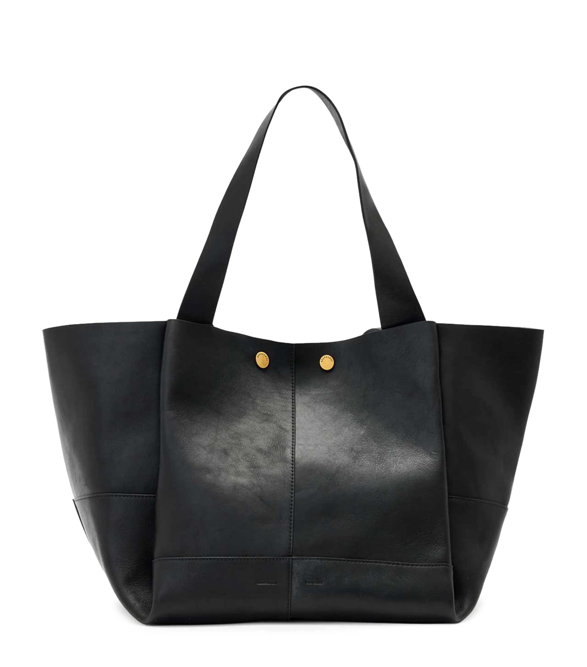 AllSaints Leather Rosalie Tote Bag Black