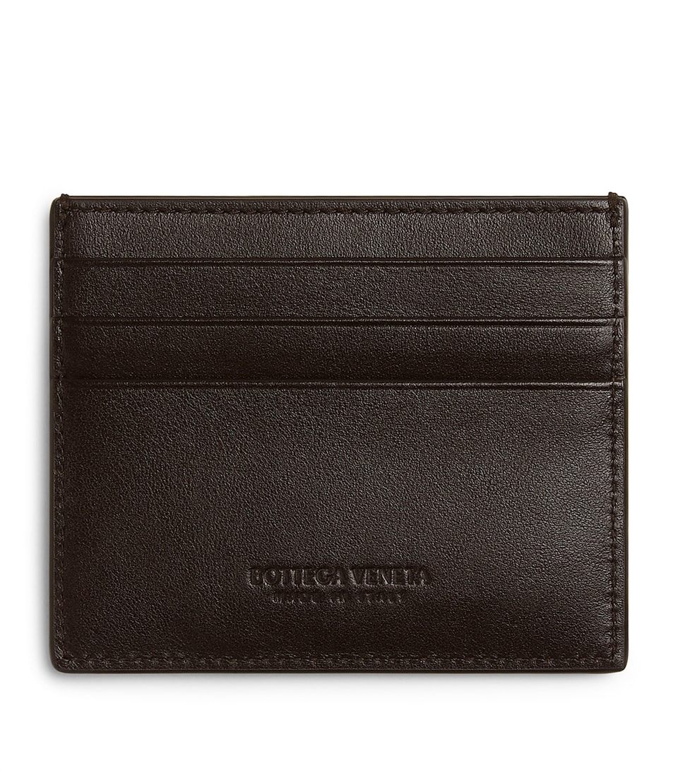 Leather Intrecciato Card Holder