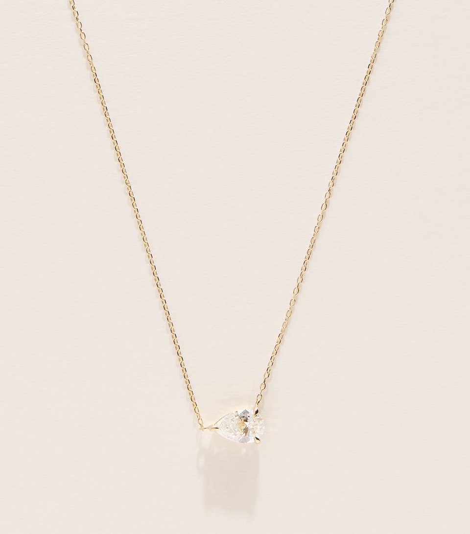 Persée Yellow Gold and Pear Diamond Necklace Yellow Gold