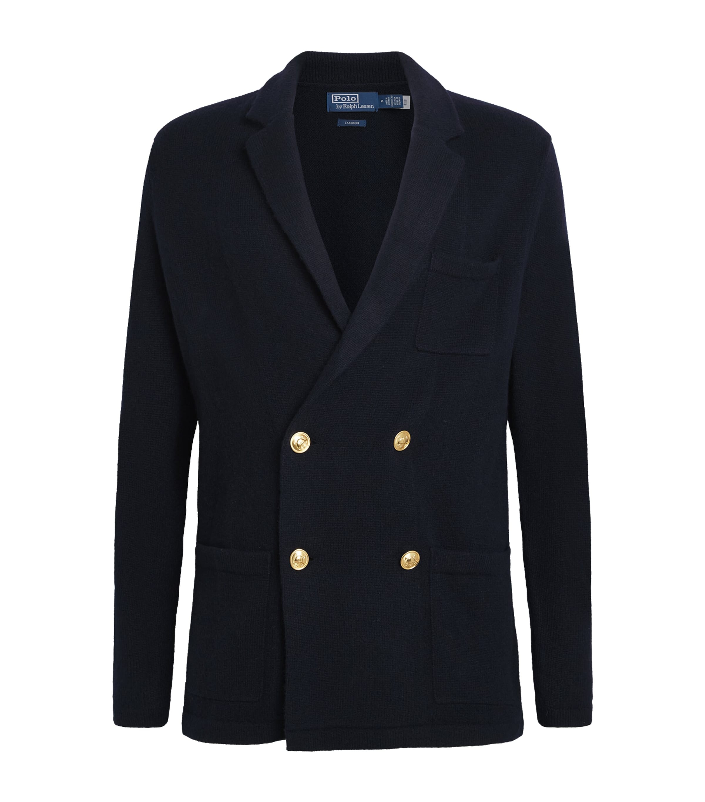 Polo Ralph Lauren Mens Cashmere Knitted Blazer Aviator Navy