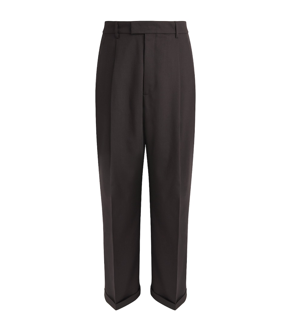 Barena Mens Virgin Wool Pleated Trousers Bruno