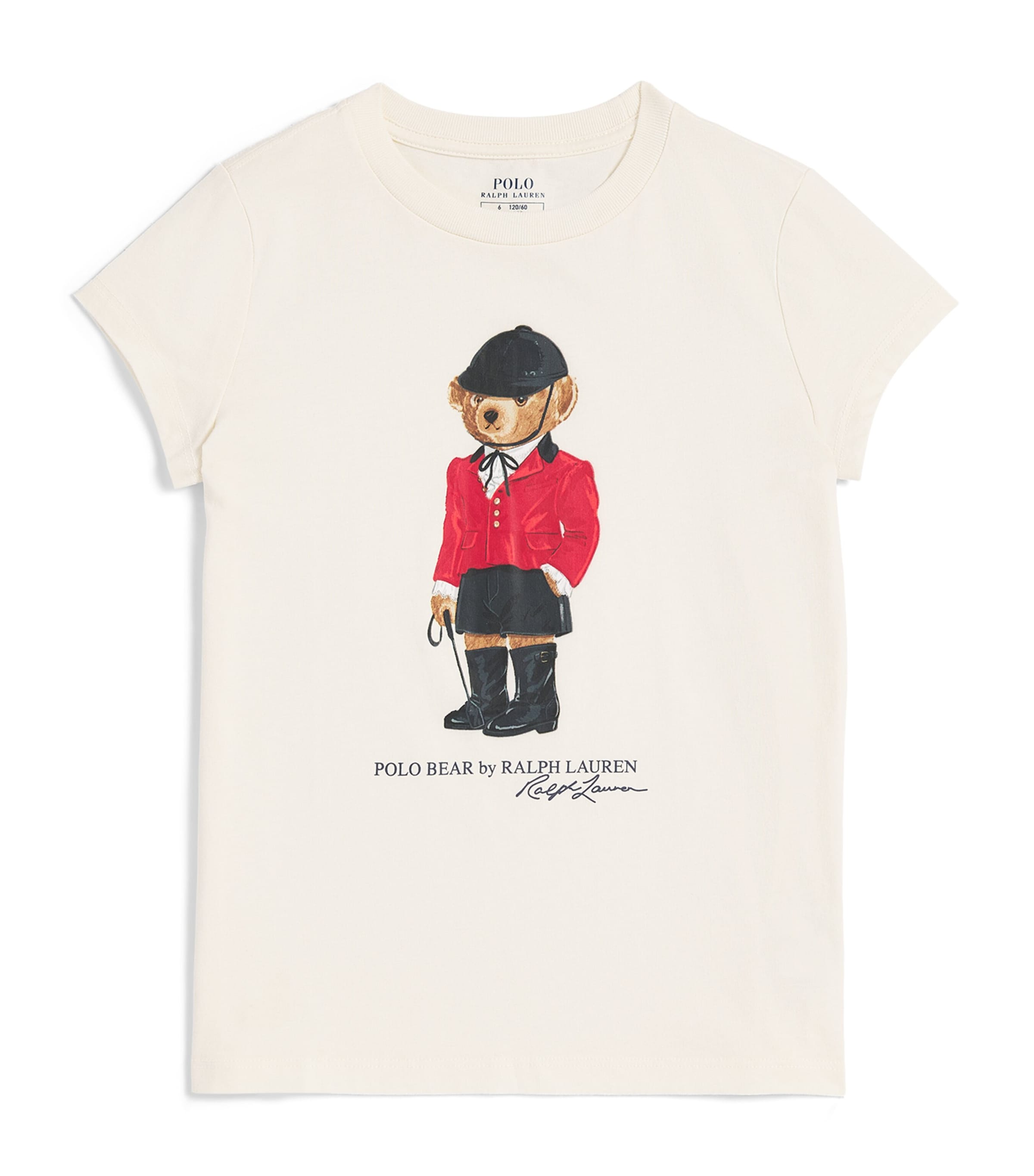 Ralph Lauren Kids Cotton Polo Bear T-Shirt (2-6 Years) Clubhouse Cream
