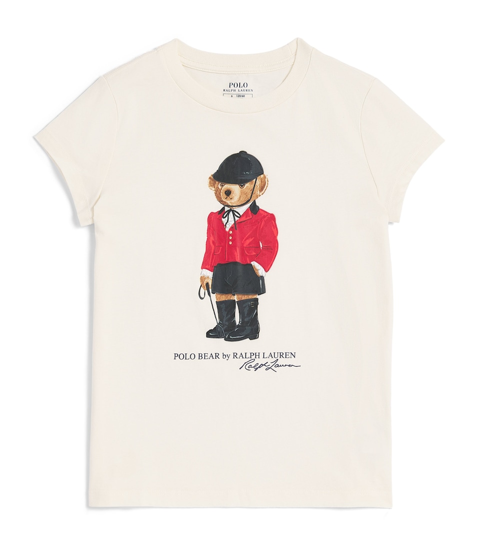 Ralph Lauren Kids Cotton Polo Bear T-Shirt (2-6 Years) Clubhouse Cream