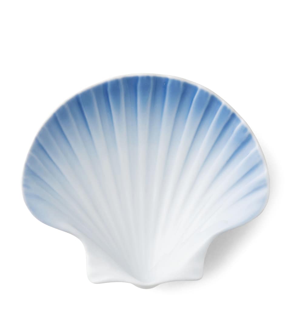 Royal Copenhagen Porcelain Iris Shell Dish (10cm) Blue