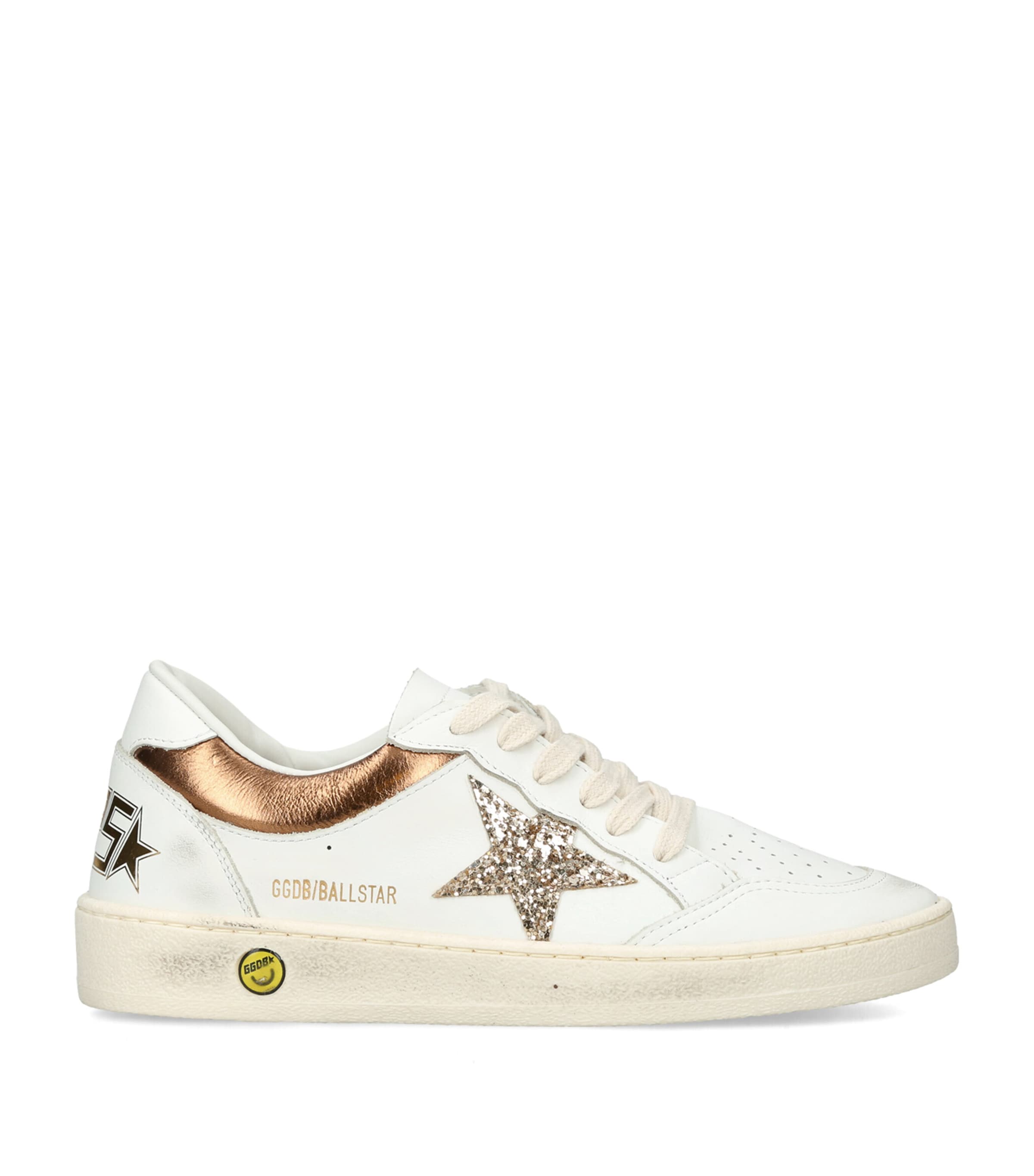 Golden Goose Leather Ball Star Sneakers Gold Comb