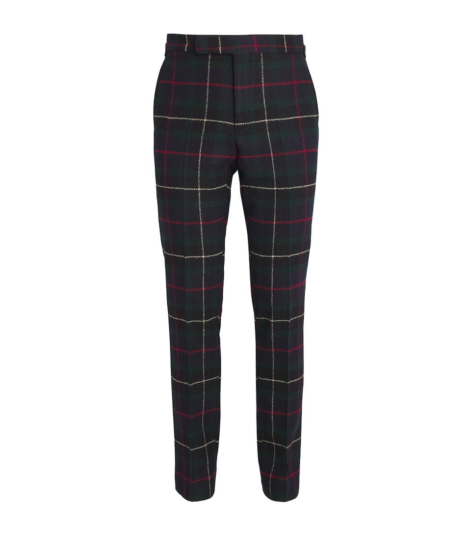 Polo Ralph Lauren Mens Wool Tartan Tailored Trousers