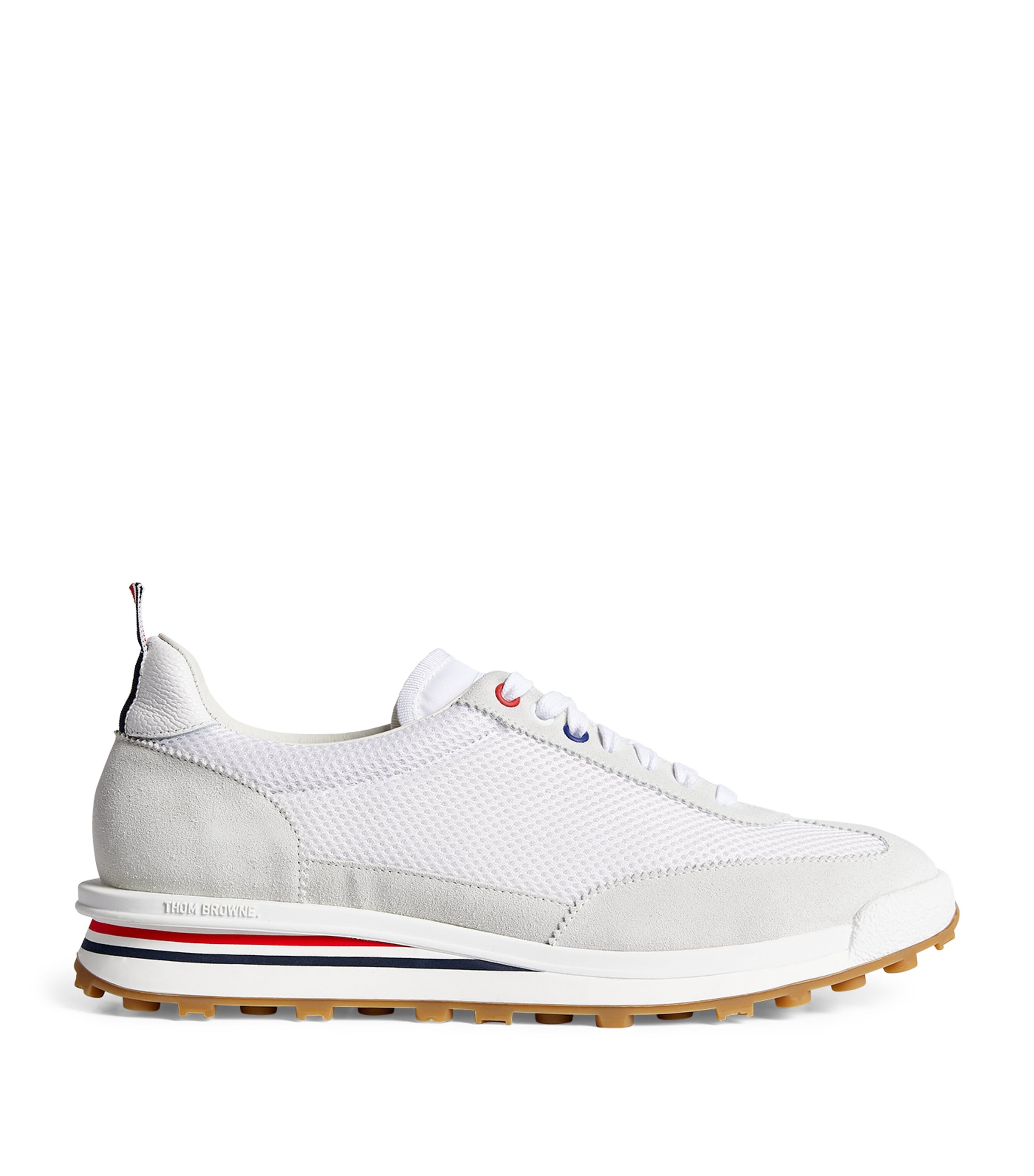 THOM BROWNE メッシュ スニーカー スエードトリム THOM BROWNE メッシュ スニーカー スエードトリム | THE OUTNET