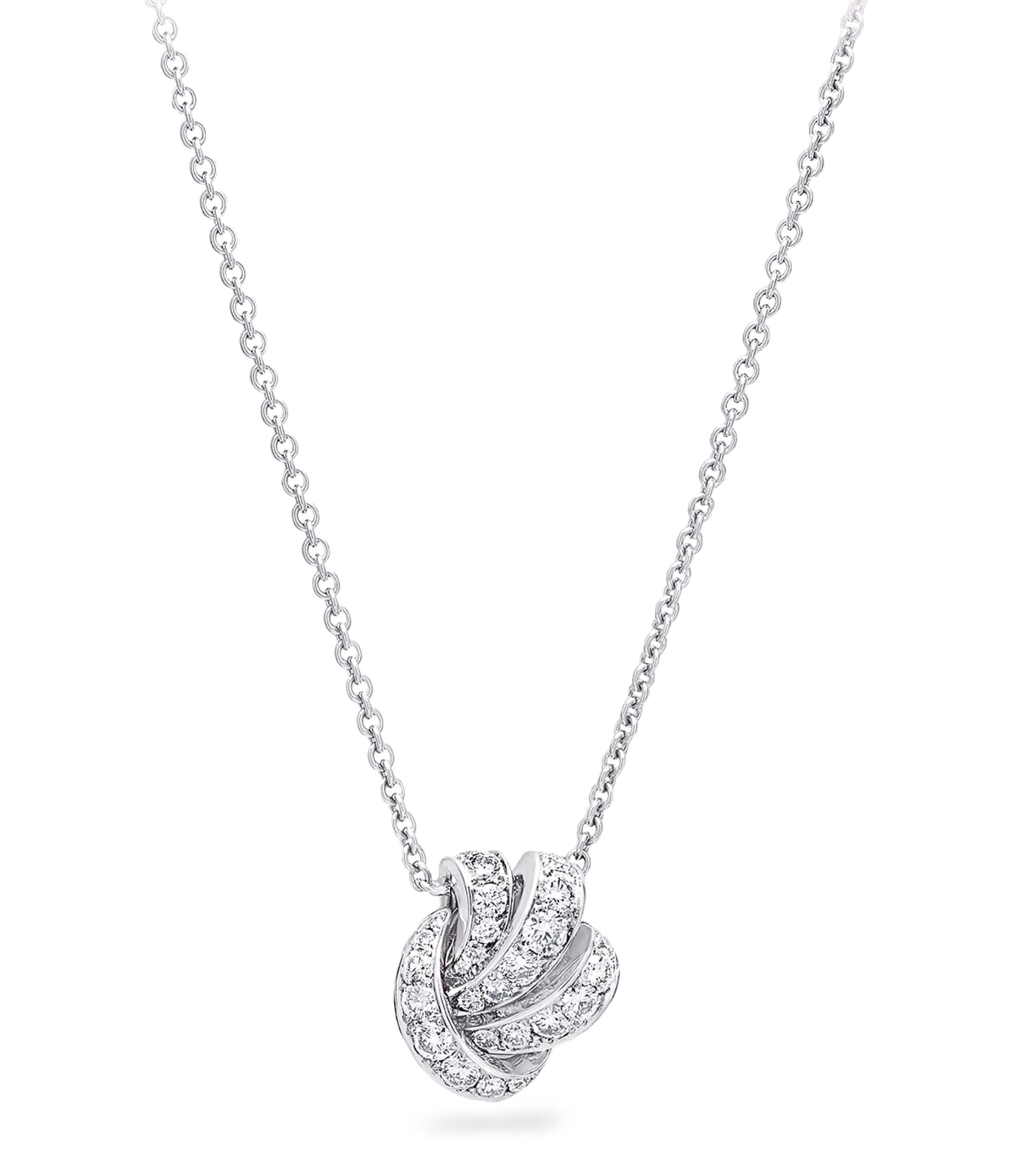 Graff White Gold and Diamond Tilda's Bow Necklace White Gold