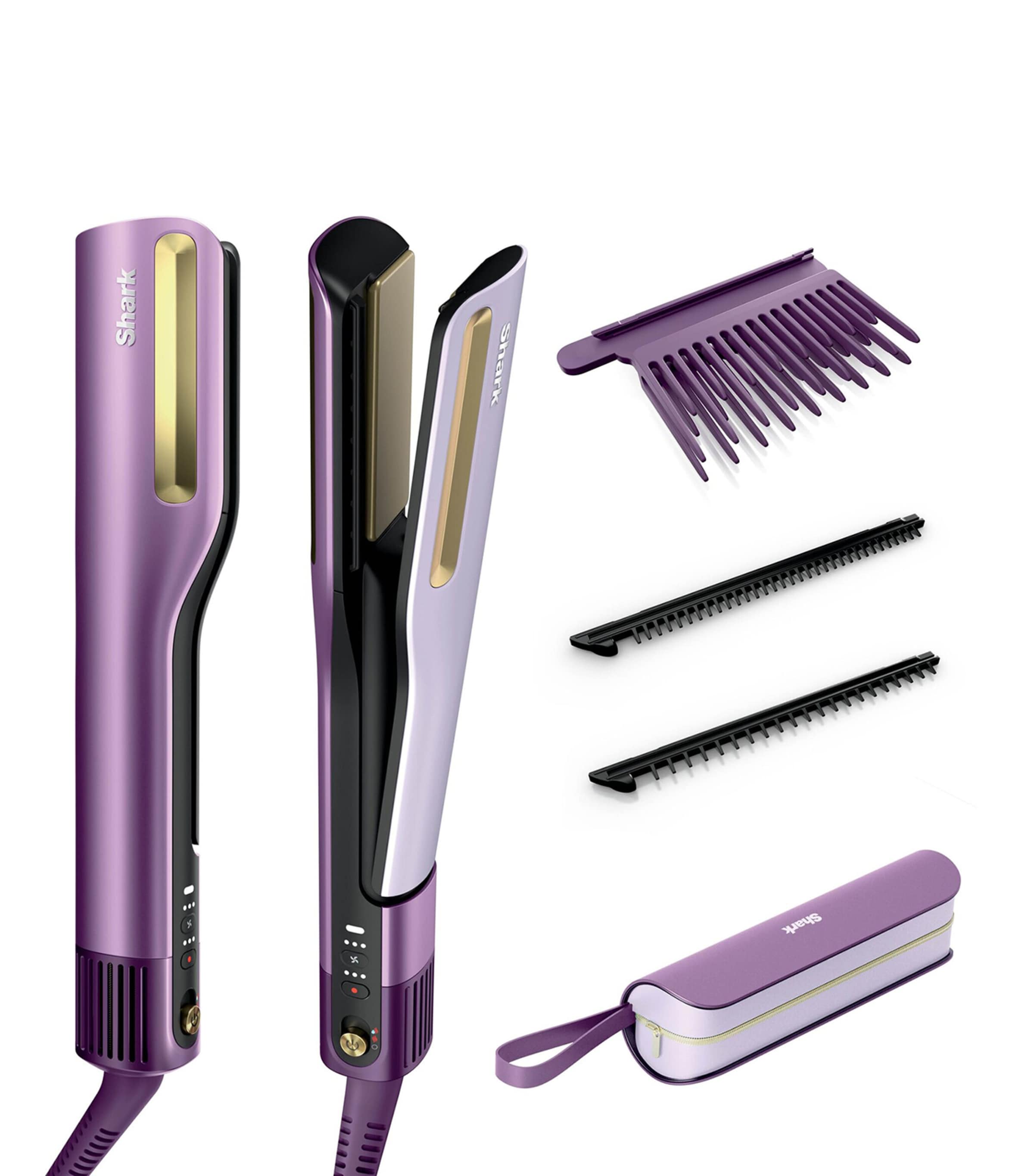 Shark SilkiPro Straight Hair Straightener + Dryer Plum Satin